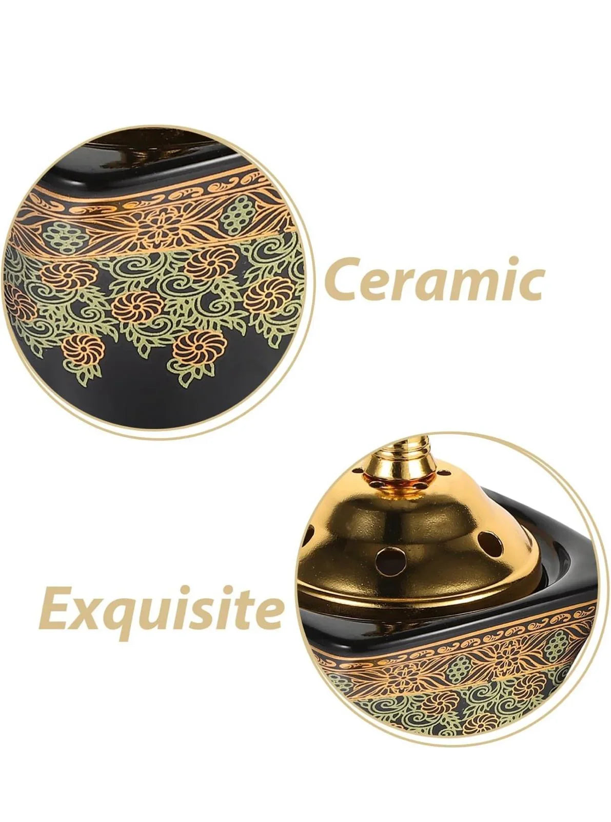 Élégant encensoir électrique en céramique Dubaï